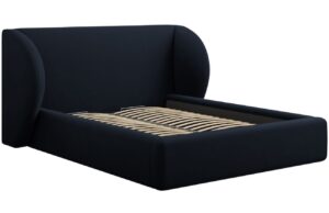 Micadoni Sametová postel Miley 180 x 200 cm s úložným prostorem