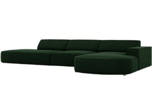 Micadoni Sametová rohová pohovka Jodie 342 cm