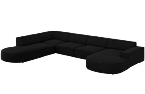 Micadoni Sametová rohová pohovka Jodie 364 cm