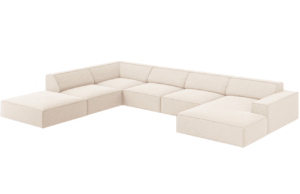 Micadoni Sametová rohová pohovka Jodie 364 cm