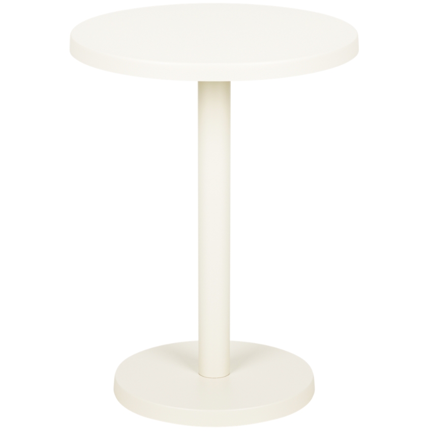 noo.ma Béžový kovový odkládací stolek Odo 44 cm