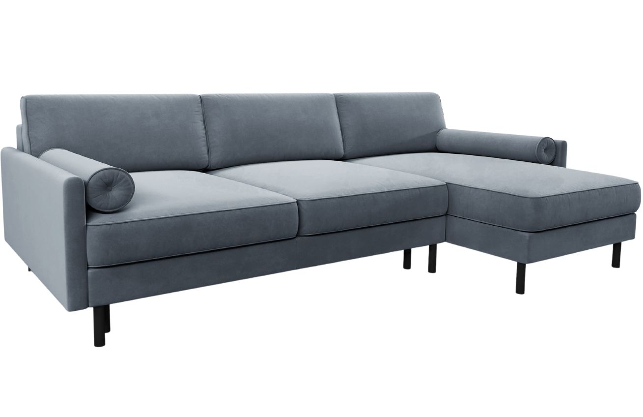 Micadoni Sametová rozkládací pohovka Scott 212 cm