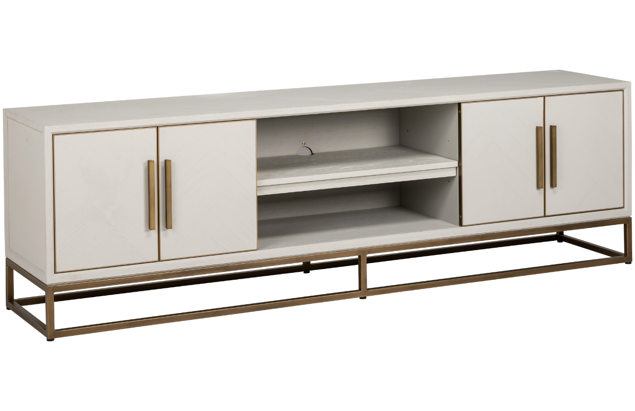 Richmond Dubový TV stolek Whitebone 200 x 42