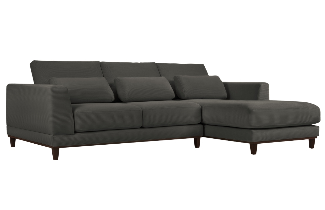 Windsor & Co Manšestrová rohová pohovka Leon 260 cm