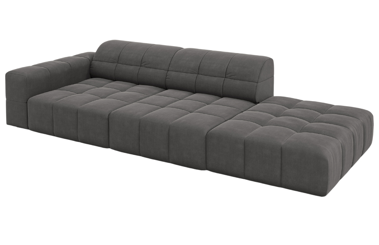 Cosmopolitan Design Sametová pohovka Chicago 262 cm