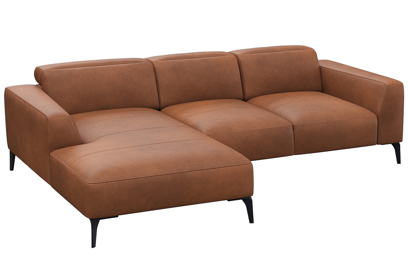 Flexlux Kožená rohová pohovka VOLUZZI 266 cm