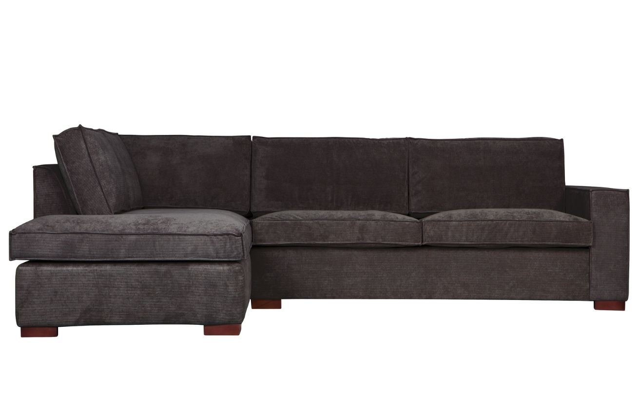 WOOOD Manšestrová rohová pohovka Edison 283 cm