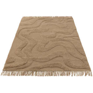 Hnědý vlněný koberec J-line Toffue 160 x 230 cm