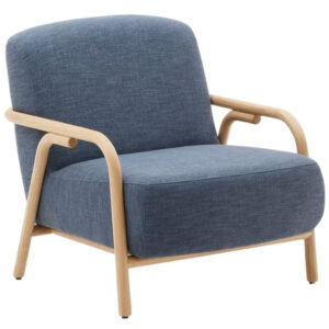 Kave Home Modré čalouněné křeslo Sylo