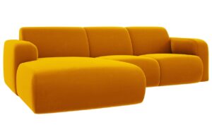 Windsor & Co Sametová rohová pohovka Lola 250 cm