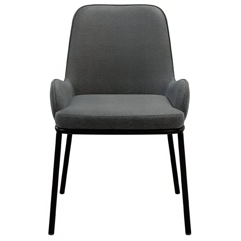 Tmavě šedá čalouněná jídelní židle Somcasa Larisa