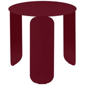 Třešňově červený kovový zahradní odkládací stolek Fermob Bebop 45 cm