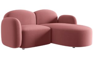 Micadoni Sametová rohová pohovka Blair 194 cm