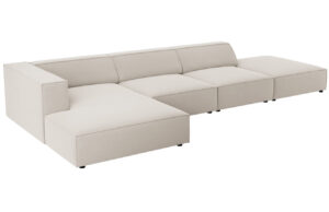 Cosmopolitan Design Sametová rohová pohovka Arendal 341 cm