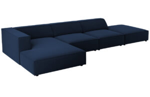 Cosmopolitan Design Sametová rohová pohovka Arendal 341 cm