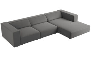 Cosmopolitan Design Sametová rohová pohovka Arendal 284 cm