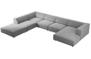 Cosmopolitan Design Sametová rohová pohovka Arendal 364 cm