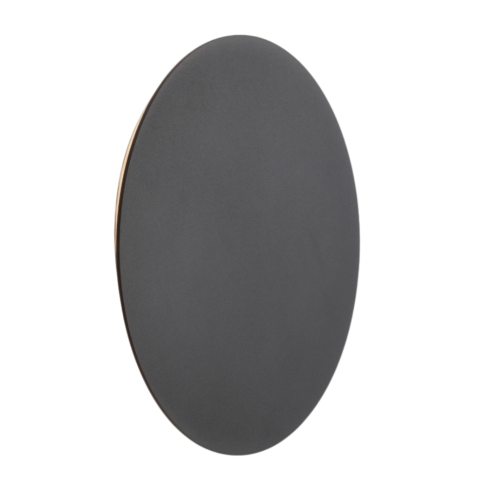 Černé kovové nástěnné LED světlo Nova Luce Cyrcle 22 cm
