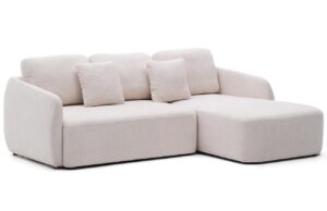 Kave Home Světlě béžová rozkládací pohovka Laira 246 cm