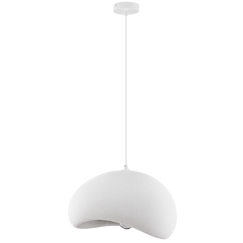Nova Luce Bílé závěsné světlo Aere 40 cm