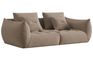 Micadoni Sametová pohovka Bloom 232 cm