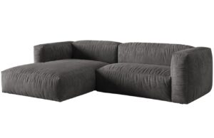 Micadoni Sametová rohová pohovka Martina 280 cm