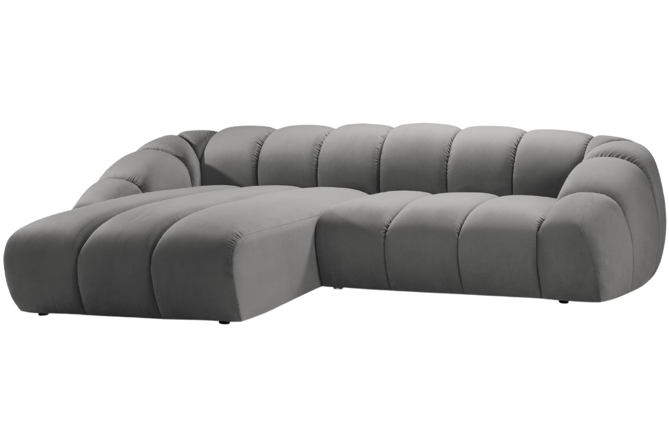 Micadoni Sametová rohová pohovka Diana 334 cm