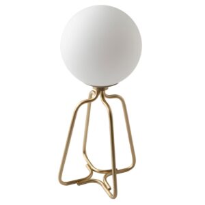 Bílá skleněná stolní lampa Angel Cerdá No. 8049