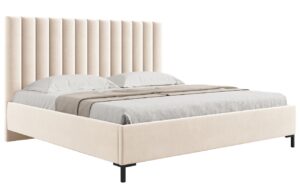 Micadoni Sametová postel Allison 160 x 200 cm s úložným prostorem