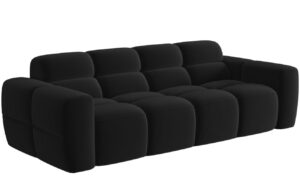 Micadoni Sametová pohovka Lisa 256 cm