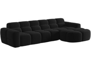 Micadoni Sametová rohová pohovka Lisa 310 cm