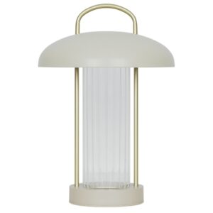 Nordlux Béžová kovová stolní LED lampa Mirano