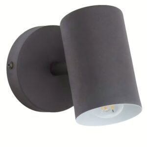 Šedé kovové nástěnné světlo Kave Home Manie