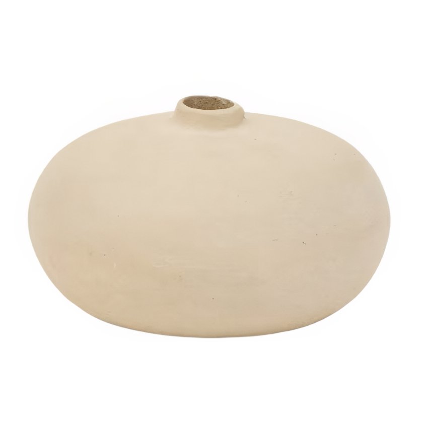 Bílá váza Kave Home Nivala ø 15 cm