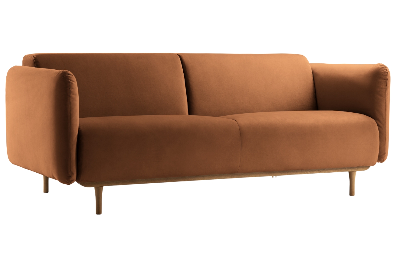 Micadoni Sametová pohovka Noomi 196 cm