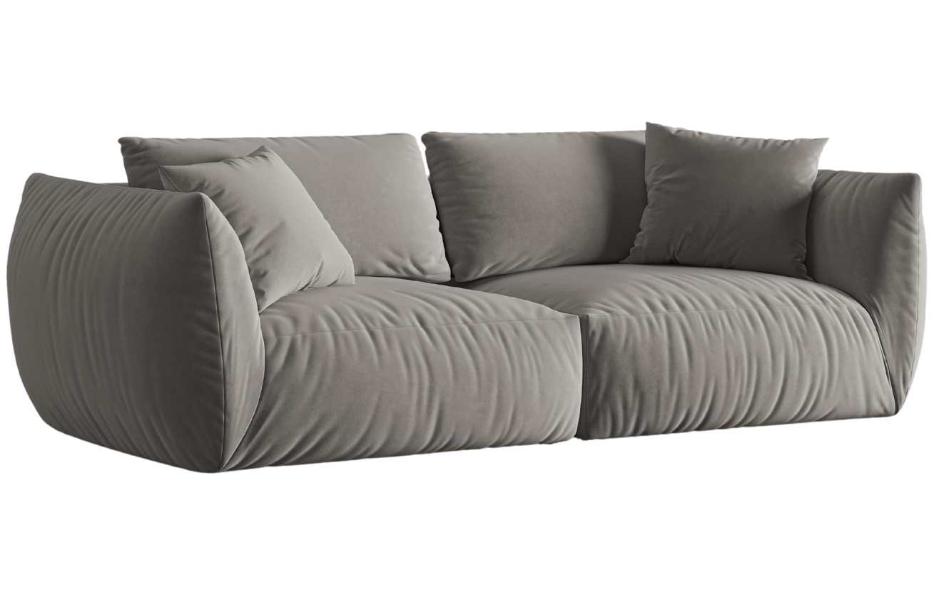 Micadoni Sametová pohovka Chris 260 cm