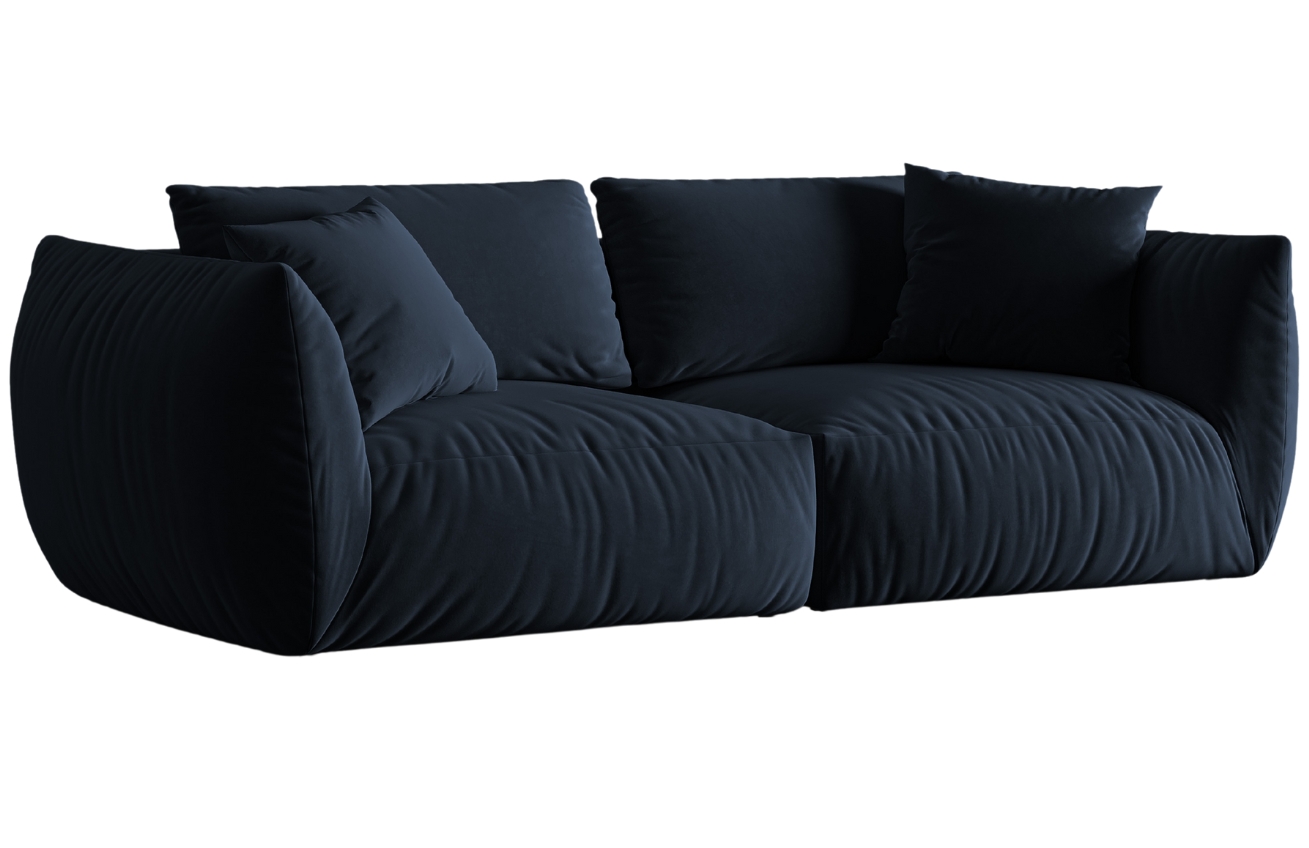 Micadoni Sametová pohovka Chris 260 cm