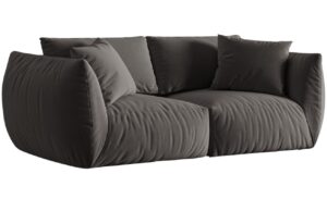 Micadoni Sametová pohovka Chris 220 cm