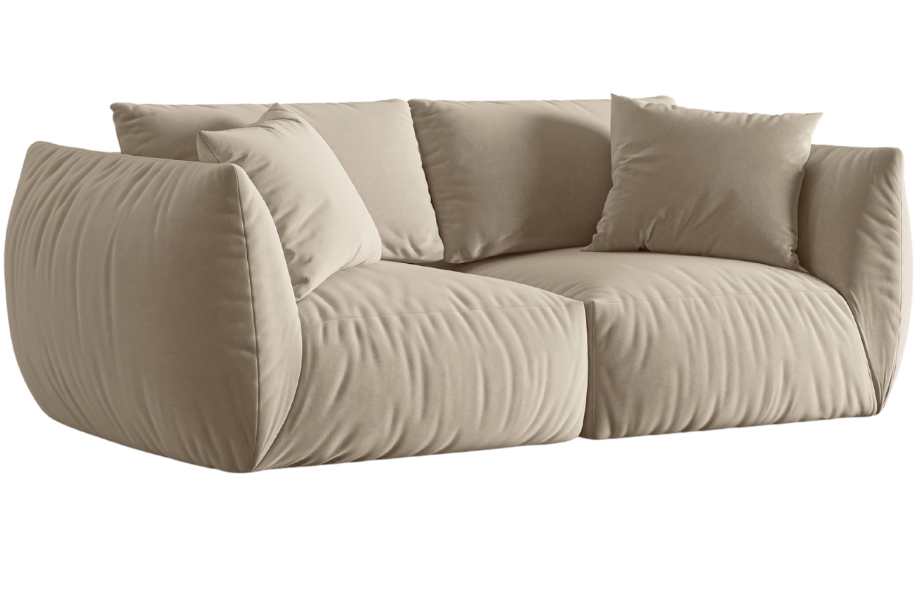 Micadoni Sametová pohovka Chris 220 cm