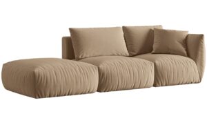 Micadoni Sametová pohovka Chris 315 cm