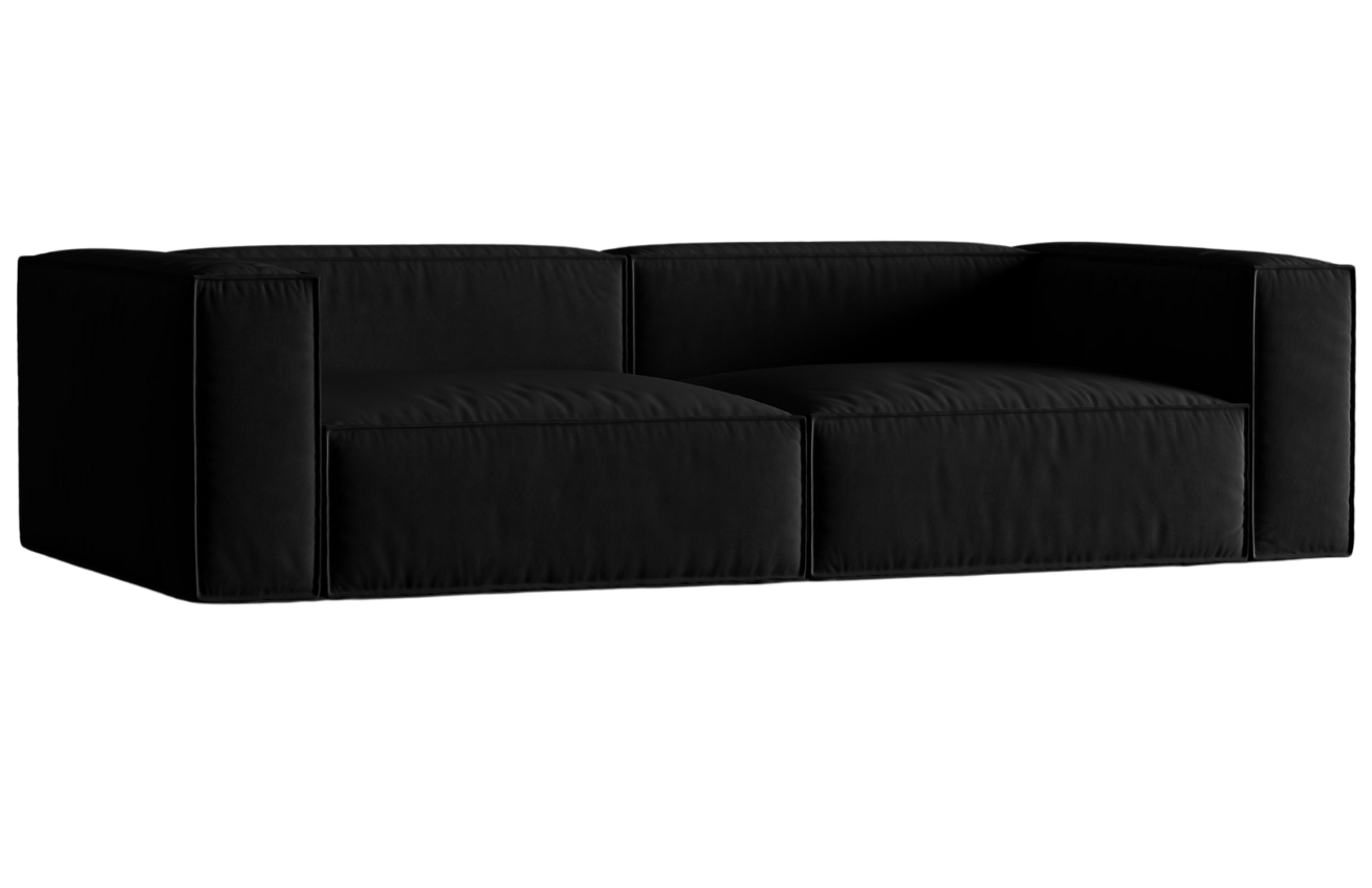 Micadoni Sametová pohovka Nuria 290 cm