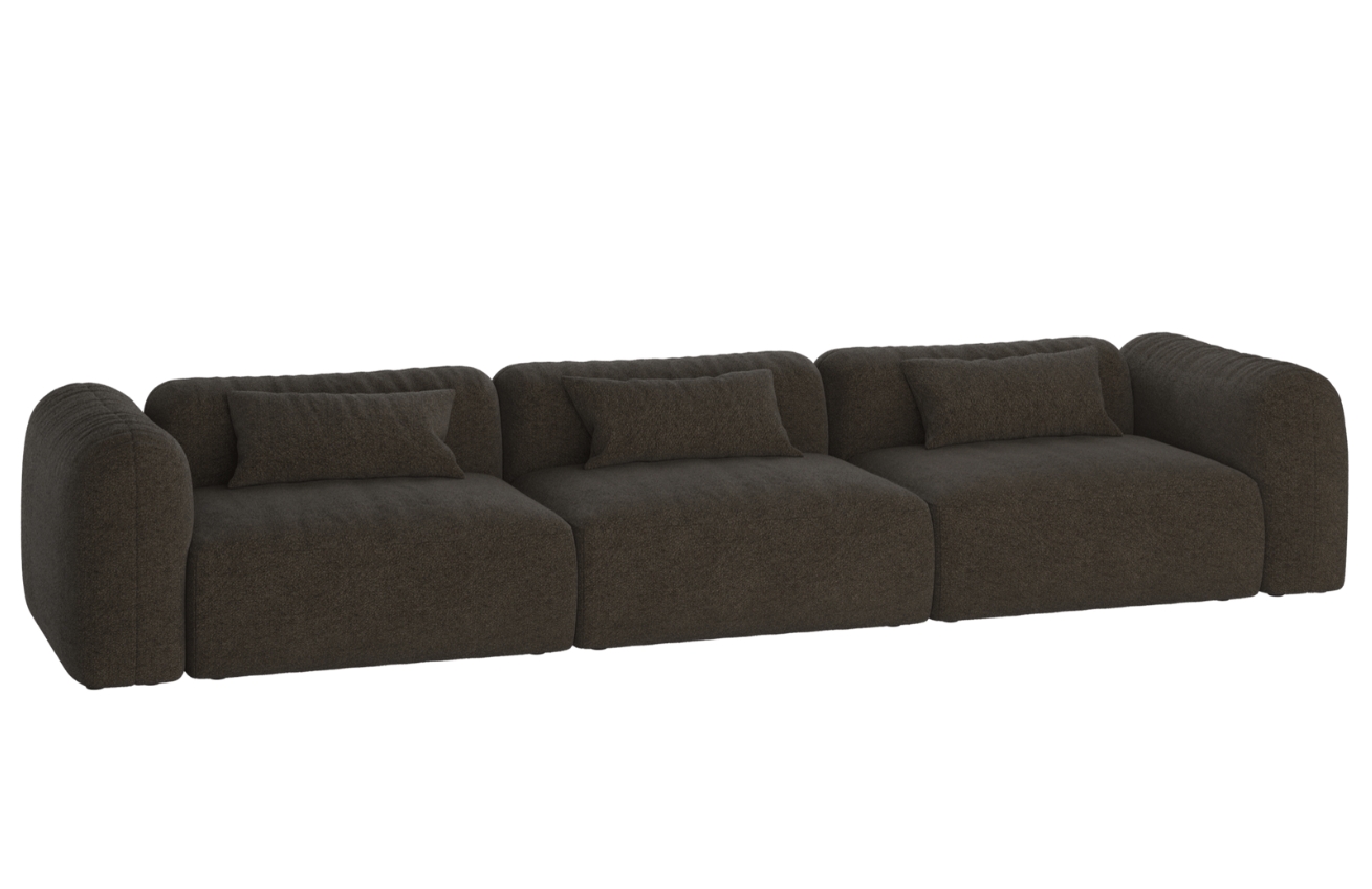 noo.ma Bouclé pohovka Yaro 362 cm