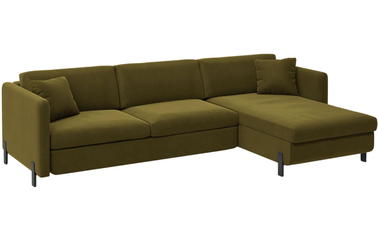 Micadoni Sametová rozkládací pohovka Gloria 280 cm