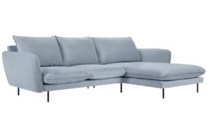 Cosmopolitan Design Sametová rohová pohovka Vienna 255 cm