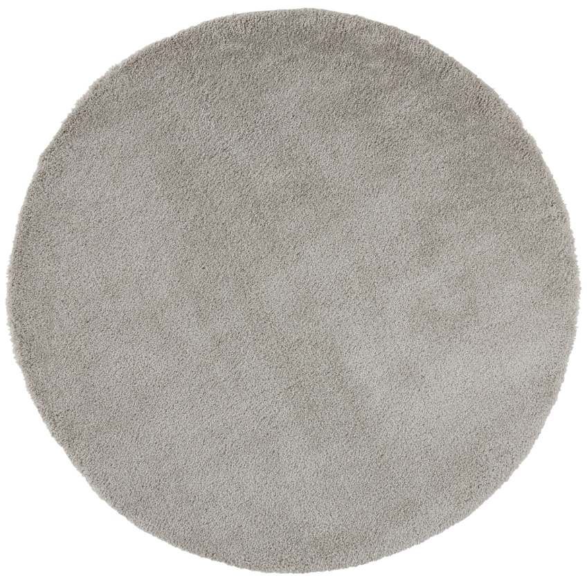 Jotex Šedý kulatý koberec SOFTIE 200 cm
