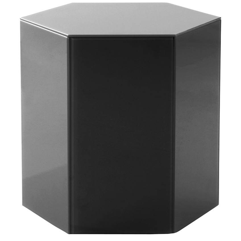 Jotex Černý odkládací stolek STARLITE 40 x 40 cm