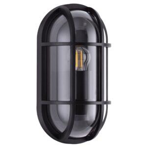 Nova Luce Tmavě šedé venkovní nástěnné světlo Amel