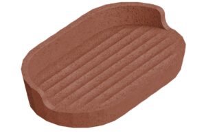 Cosmic Terakotově červená plastová miska na mýdlo Avenir