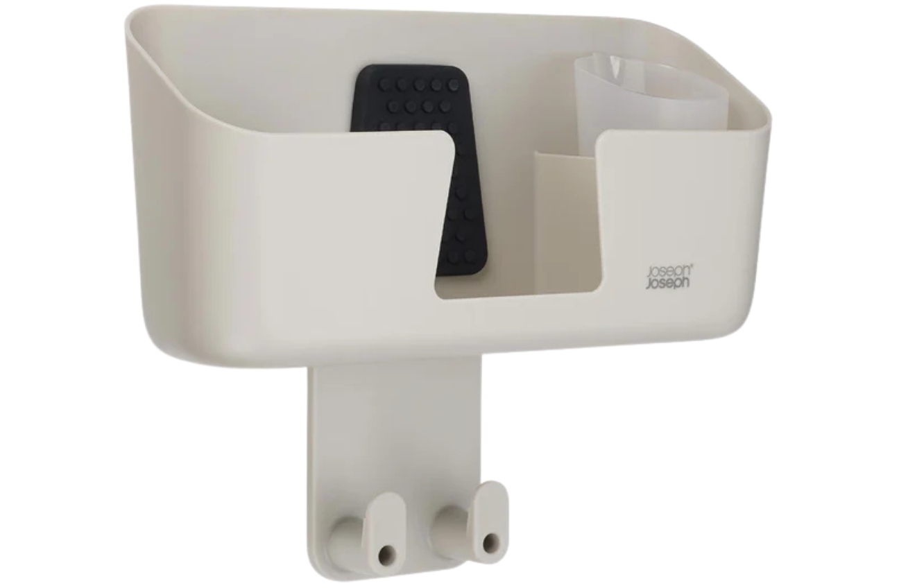 Joseph Joseph Béžový plastový nástěnný držák na žehlící prkno a žehličku IronHub