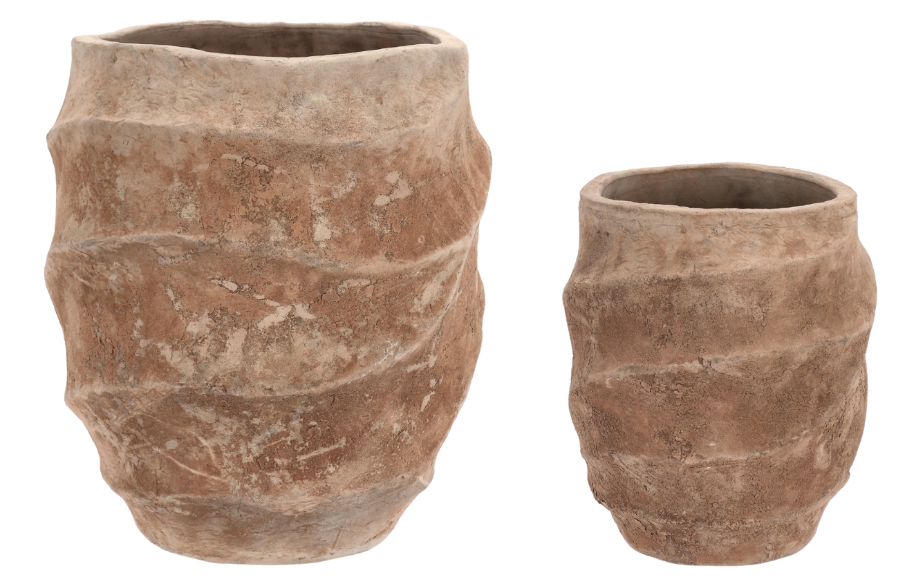 Bizzotto Set dvou zahradních terakotových květináčů Teide